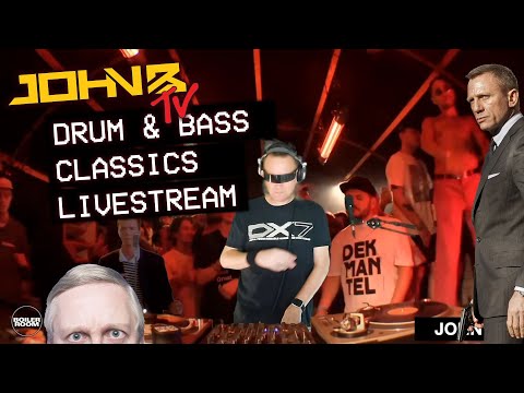 JOHN B DRUM & BASS CLASSICS ANTHEMS SET | Twitch Livestream | DNB HISTORY Session [24.10.21]