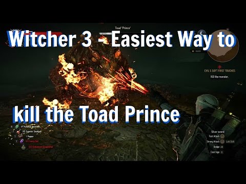 Witcher 3: Hearts of Stone - Easy Way to Kill the Toad Prince (Death March)