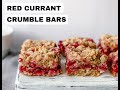 Red Currant Crumble Bars Gluten Free