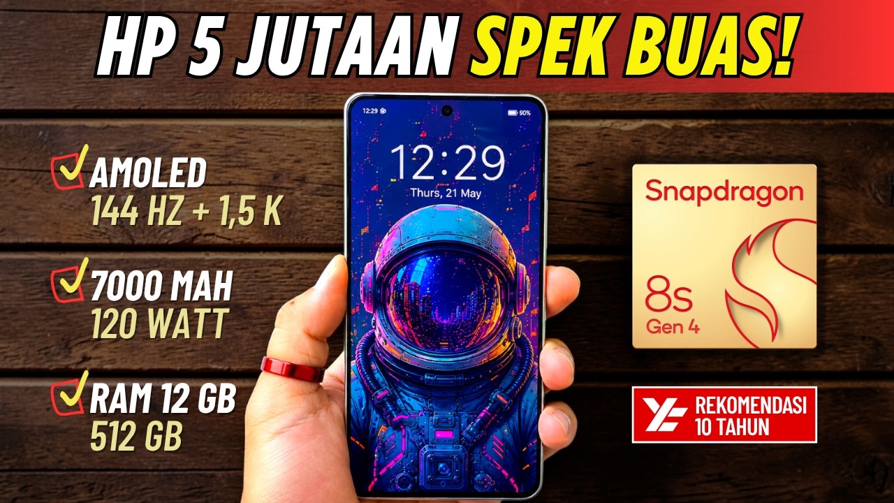 5 REKOMENDASI HP GAMING 5 JUTAAN TERBAIK MEI 2026