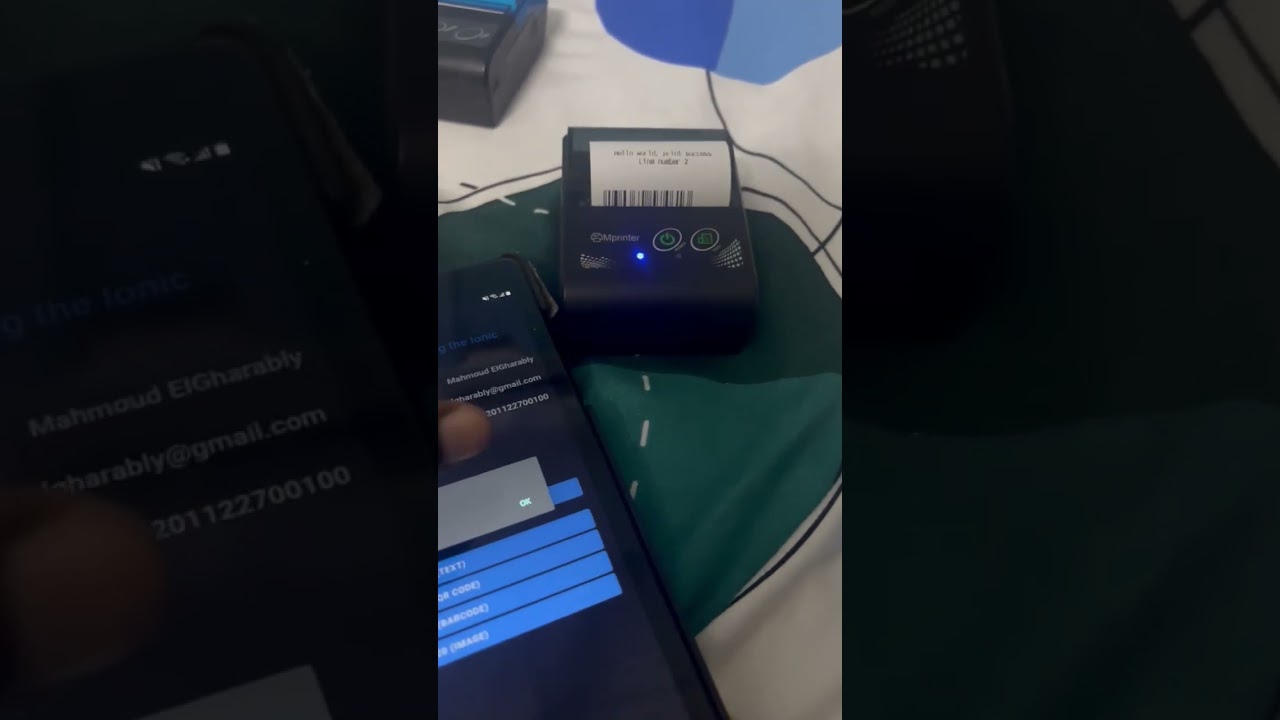 Printing barcodes using Bluetooth printer in ionic app