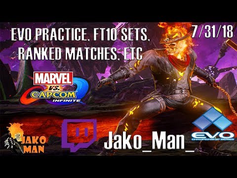 MVCI: EVO PRACTICE, FT10 SETS, RANKED MATCHES, ETC 7/31/18 (Stream Archive)