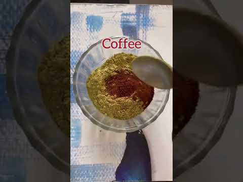 Henna +coffee mask for grey hair.