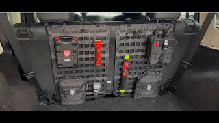 Vehicle Seat Back Organizer - 15.25 X 25 RMP™ - [ RIGID MOLLE PANEL ]