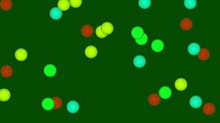 Green Screen Colour Balls Fall particals Effects Free