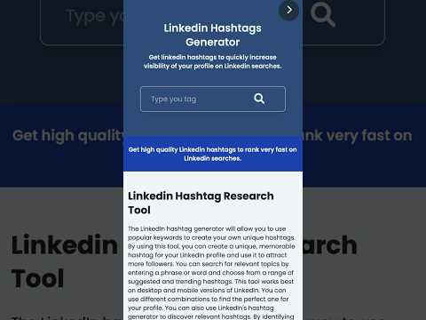 World's First LinkedIn Hashtag Trending Software