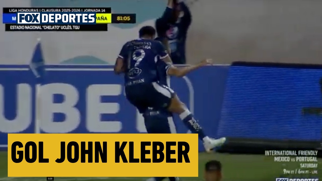 😎 GOL John Kleber | Motagua 1-1 Real España | Fecha 14, Clausura 2026 | Liga de Honduras