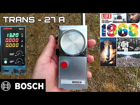 TOTALLY DOA - 1968 BOSCH TRANS 27A ALL METAL WALKIE TALKIES - CAN I GET THEM WORKING AGAIN?