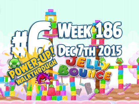 Angry Birds Friends Jelly Bounce Tournament Level 6 Week 186 Power Up Highscore Walkthrough