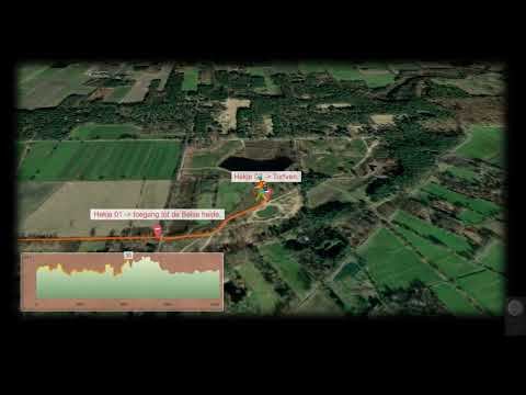 Dwars doorheen de Belse heide 2023 on satellite map !