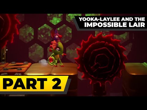 YOOKA-LAYLEE AND THE IMPOSSIBLE LAIR - 100% Walkthrough Part 2 - Factory Fright