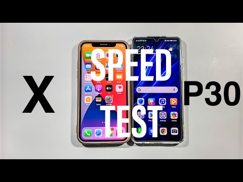 Iphone X vs Huawei P30 Comparison Speed Test