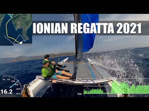 Tornado Sailing the Ionian Regatta Big Wind Finish!