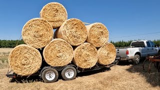 Hay Hauling Day! How Many Bales Will Fit on this Trailer?