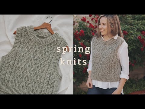 Hundred Acre Wool Knitting Podcast Ep. 34 - Exciting Announcements and My New Favorite Spring Vest