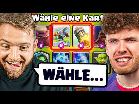 😱🤯TRYMACS WÄHLT MEINE KARTEN, BIS ICH RAUSFLIEGE... (Katastrophe?) | Clash Royale Deutsch