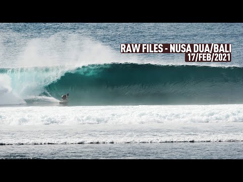 Surf footage of Nusa Dua lefts 