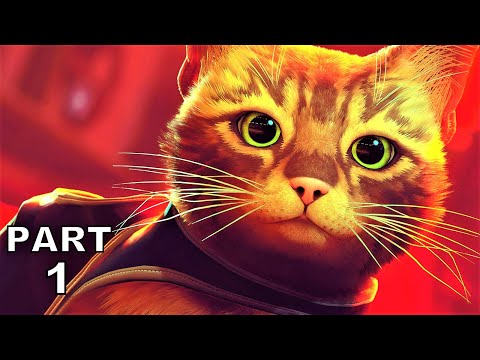 STRAY Walkthrough Gameplay Part 1 - PROLOGUE & DEAD CITY (PS5)