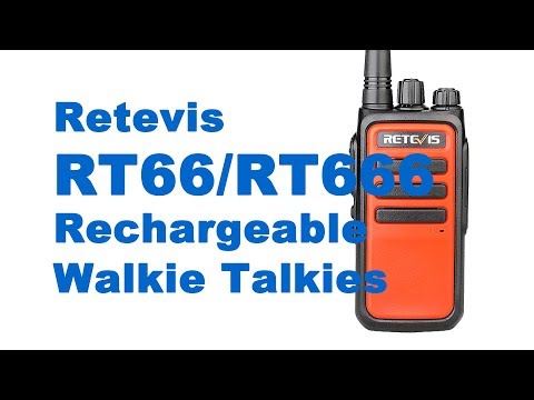 Retevis RT66/RT666 Rechargeable Walkie Talkies