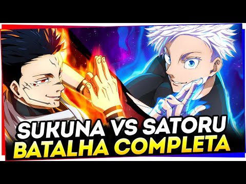 SATORU GOJO VS RYOMEN SUKUNA - VEJA COMO FOI - BATALHA COMPLETA EXPLICADA | JUJUTSU KAISEN
