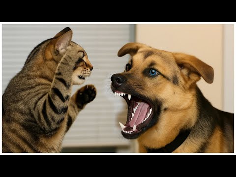 Angry Cats vs Dogs – Funniest Pet Battle Moments!😂