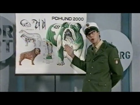 Polizist Herr Holm-Comedian Dirk Bielefeld: "Der perfekte Polizeihund“ - Sketch und Talk Retro 1991