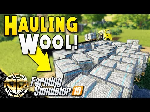 HAULING TONS OF WOOL AND COTTON : Farming Simulator 19 Gameplay : Ravenport EP 12