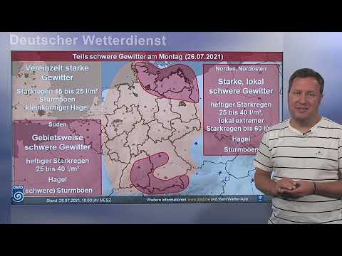 26.07.2021 Unwetterinformation - Deutscher Wetterdienst (DWD)