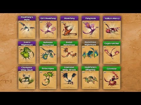 All Monstrous Nightmare Dragons - The Monstrous Nightmare Dragon Collection | Dragons: Rise of Berk