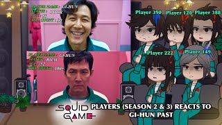 SQUID GAME 2 and 3 CAST React to GI-HUN in SEASON 1 EDITS || GACHA CLUB REACTS