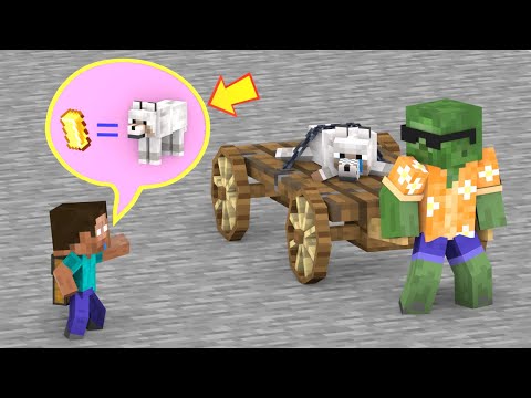 Poor Dog and Baby Herobrine - Minecraft Animation