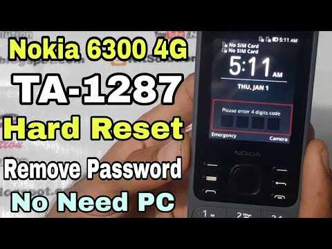 Nokia 6300 4G TA-1287 Hard Reset Remove All Locks Password Without PC