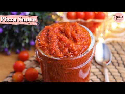 Fresh Tomato Pizza Sauce Recipe | Quick Tomato Sauce | Jamila Azar Egypt