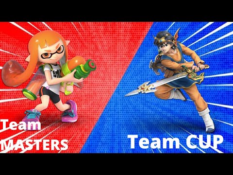 SSBU Best of 5 3v3 | Team CUP (Blue) vs. Team MASTERS (Red)