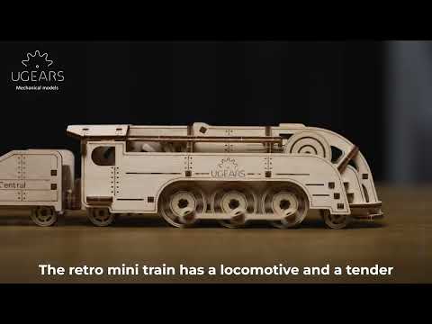 Механический 3D пазл UGEARS Минилокомотив (New Model) (70228)