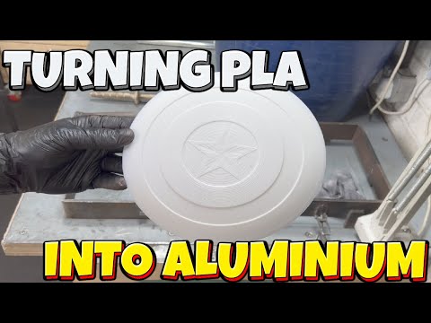 Turning 3D Print into Aluminium - Sand Casting Captain America's Shield - Molten Metal - Let's Cook!
