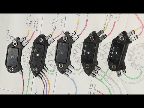 How to wire up HEI modules All five explained with diagrams GM distributor 3 4 5 7 pin Ignition coil
