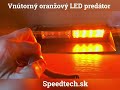 Výstražné světlo 12V - 8 x 3W LED oranžový Predátor (245x55x118mm) - Video Youtube