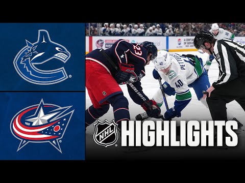 Canucks vs. Blue Jackets | NHL Highlights | January 15, 2026
