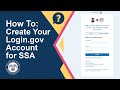 How to Create Your Login.gov Account with SSA
