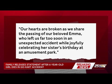 Family mourns 6-year-old Emma Riddle after go-kart accident