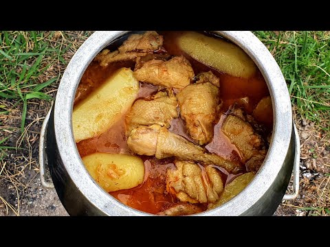 Traditional Chicken Stew Recipe | Chicken Stew With Potatoes | Asmr food