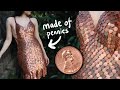 Making a Dress out of 2000+ Pennies