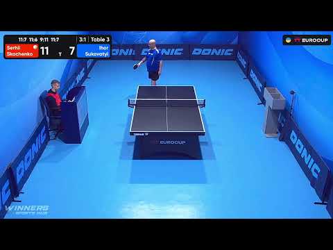 10:45 Serhii Skachenko  - Ihor Sukovatyi 13.10.2023 TT Euro.Cup Ukraine Master. TABLE 3