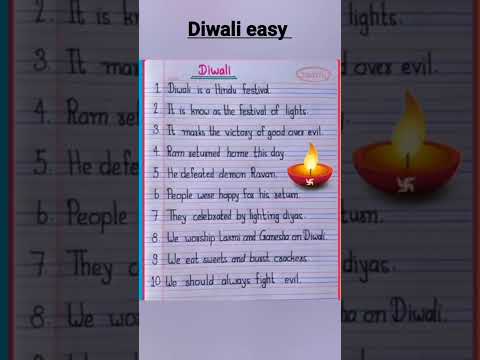 short essay on diwali in english ||10 lines on diwali /speech on diwali in english #viral #shorts