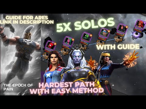 Epoch Of Pain | Path 4 Mutant Mystic | Hardest Path With Easy Method | 5x Solos With Guide | Mcoc