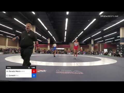 55 Kg Semifinal - Adriana Dorado Marin, Army (WCAP) Vs Carissa Qureshi, California 6ce1