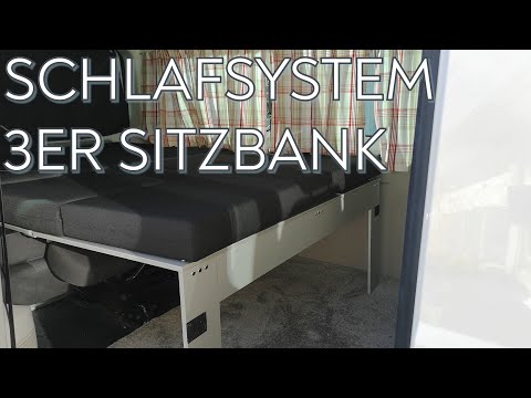 VanEssa mobilcamping - Wir vermöbeln deinen Van | Schlafsystem mit faltbarer 3er Sitzbank