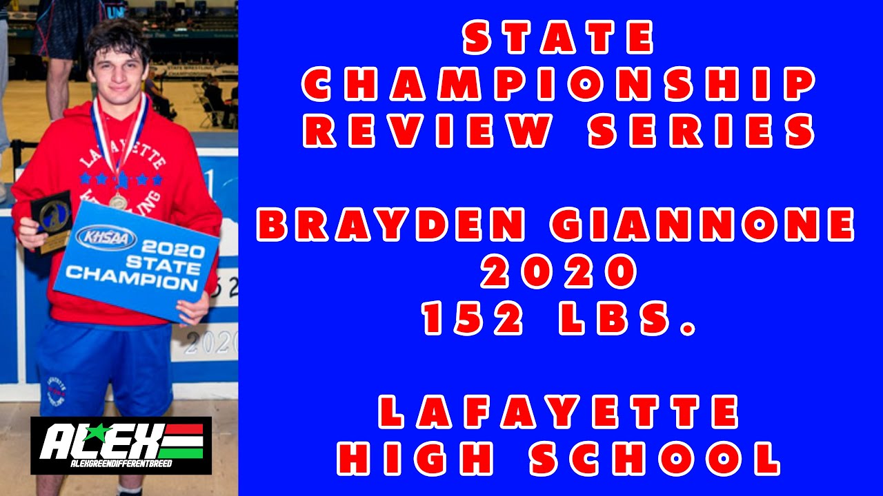 State Wrestling Championship match review w/ Brayden Giannone (Lafayette; 2020 152 lbs.)