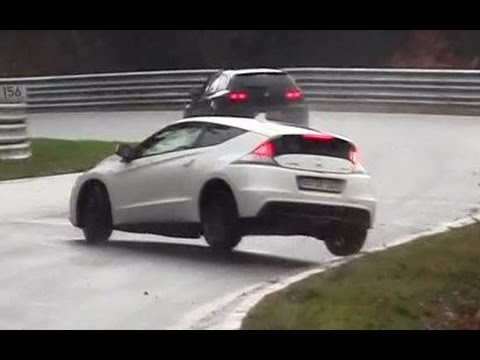 Honda CR-Z Crash Unfall Nordschleife Nürburgring Touristenfahrten 16.11.2014